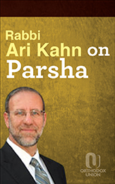 Rabbi Ari Kahn on Parsha