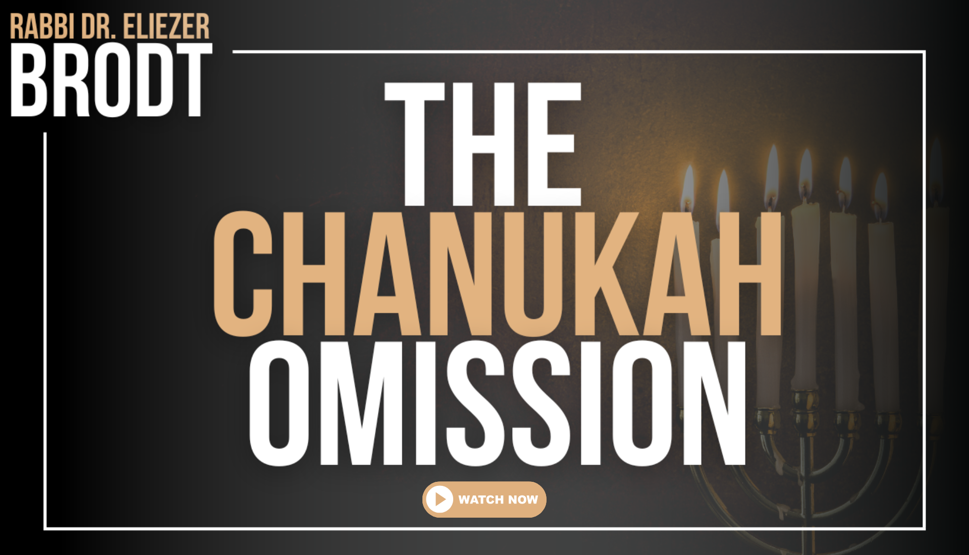 WATCH: Why Is There No Maseches Chanukah?