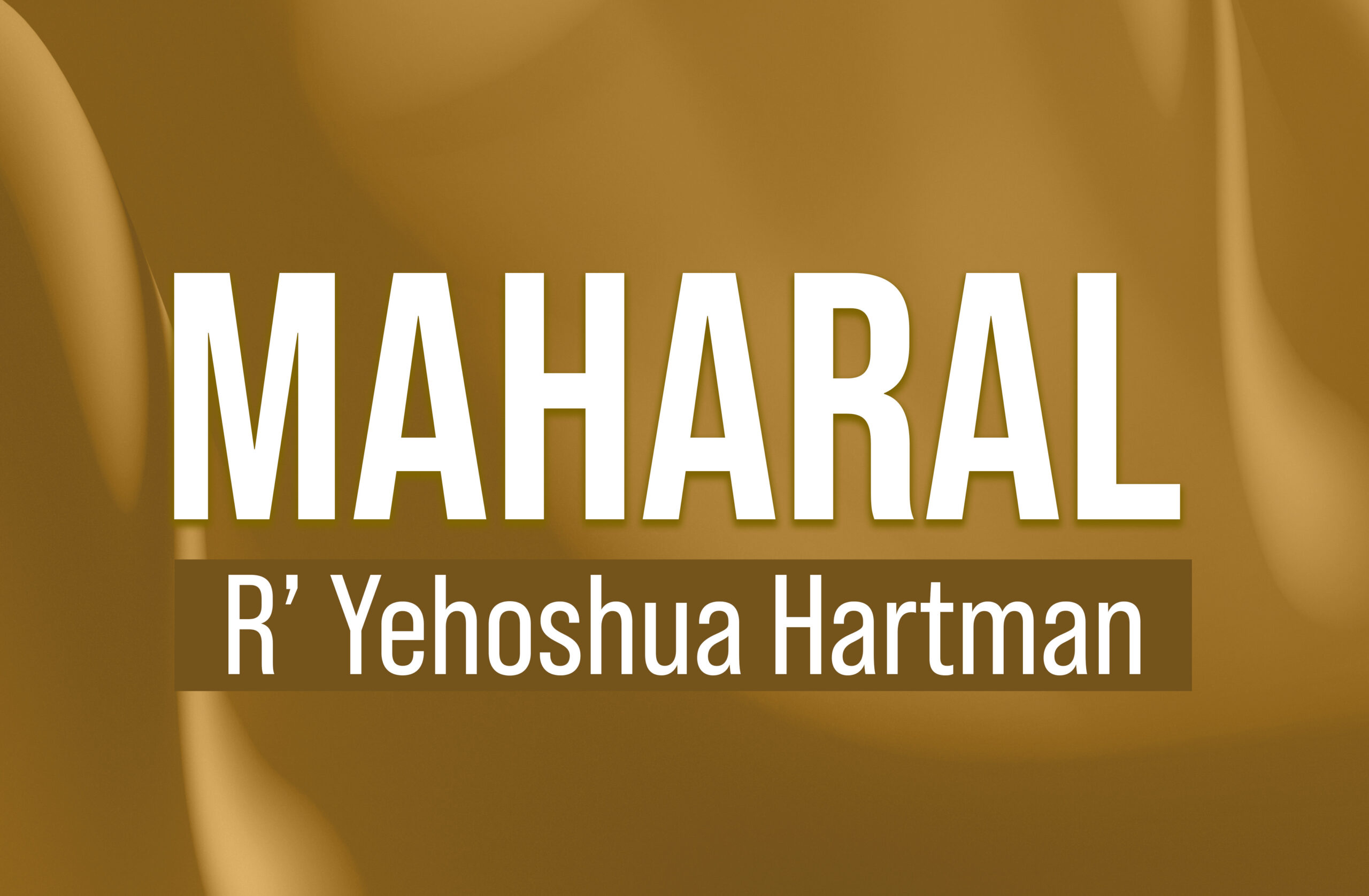 Maharal with Rabbi Hartman