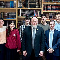 Chief Rabbi Sir Ephraim Mirvis Visits Columbia University, Inspires Jewish Students Amidst Antisemitism