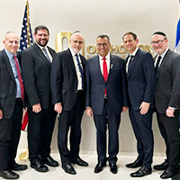 Jerusalem Mayor Lion's Visit to OU HQ