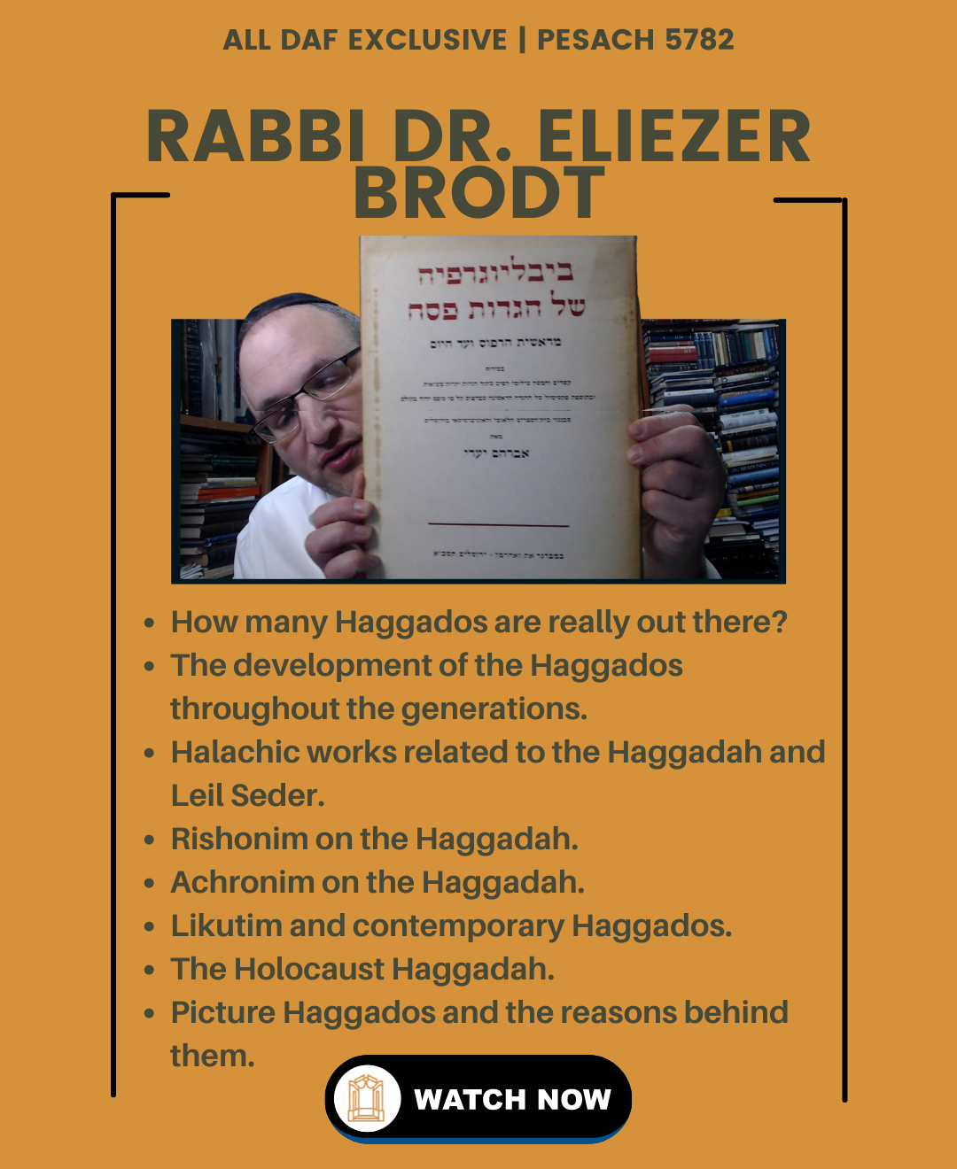 Rabbi Dr. Eliezer Brodt On The Haggadah