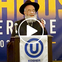 Watch: Rav Elya Chaim Swerdloff Addresses Attendees at the OU Kosher RFR Conference