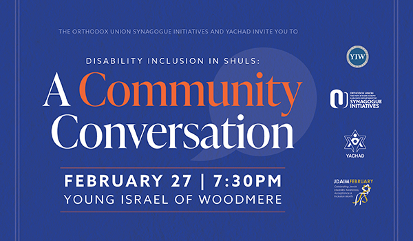 Disability Inclusion in Shuls – Join Us for a Conversation