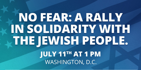 A Rally in Solidarity with the Jewish People