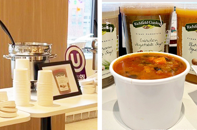 It was a Souper day at the OU HQ! Thank you to Flaum for sponsoring this delicious assortment of Richfield Gardens soups.													
