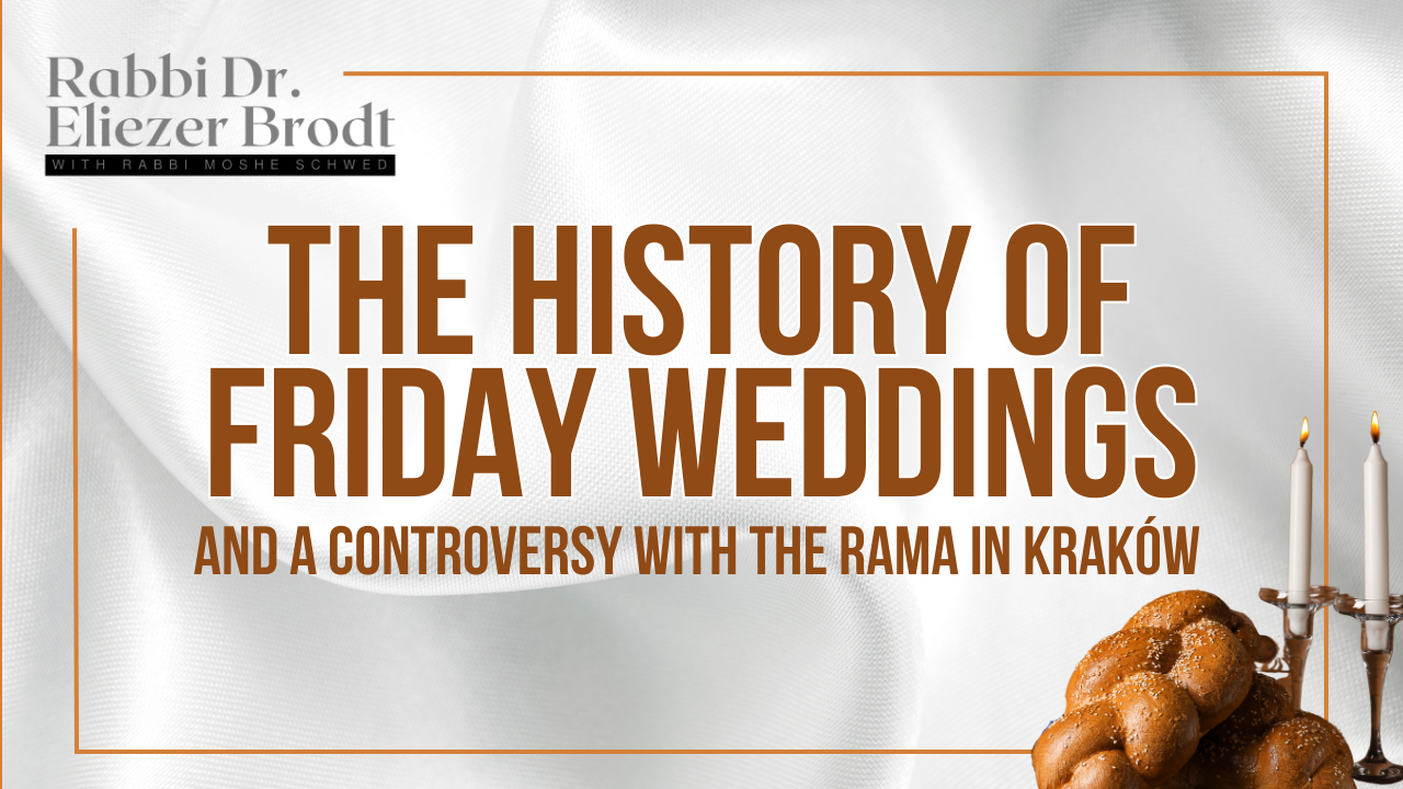 WATCH: The History of Friday Weddings and a Controversy with the Rama in Kraków
