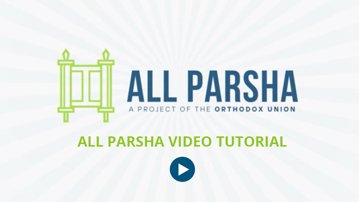 All Parsha Video Tutorial