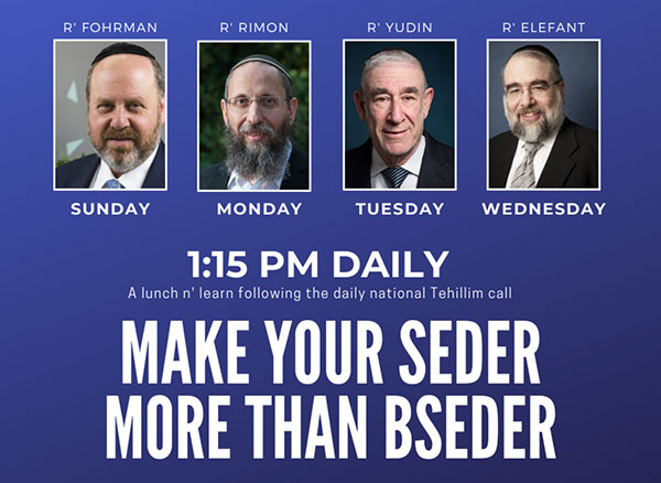 Make Your Seder More Than BSeder