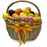 A Fresh Fruit and Cheese Basket